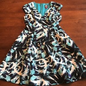 Vince Camuto fit & flare v-neck dress